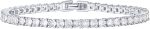 PAVOI 14K Gold Plated 3mm Cubic Zirconia Classic Tennis Bracelet | Gold Bracelets for Women | Size 6.5-7.5 Inch